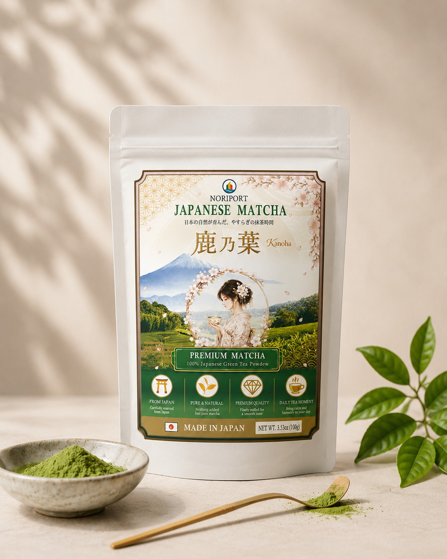 KANOHA Kagoshima matcha package presentation